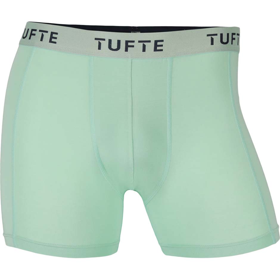 Tufte Men Boxer Briefs Mist Green/Laurel Str S, undertøy laget av bambusfiber