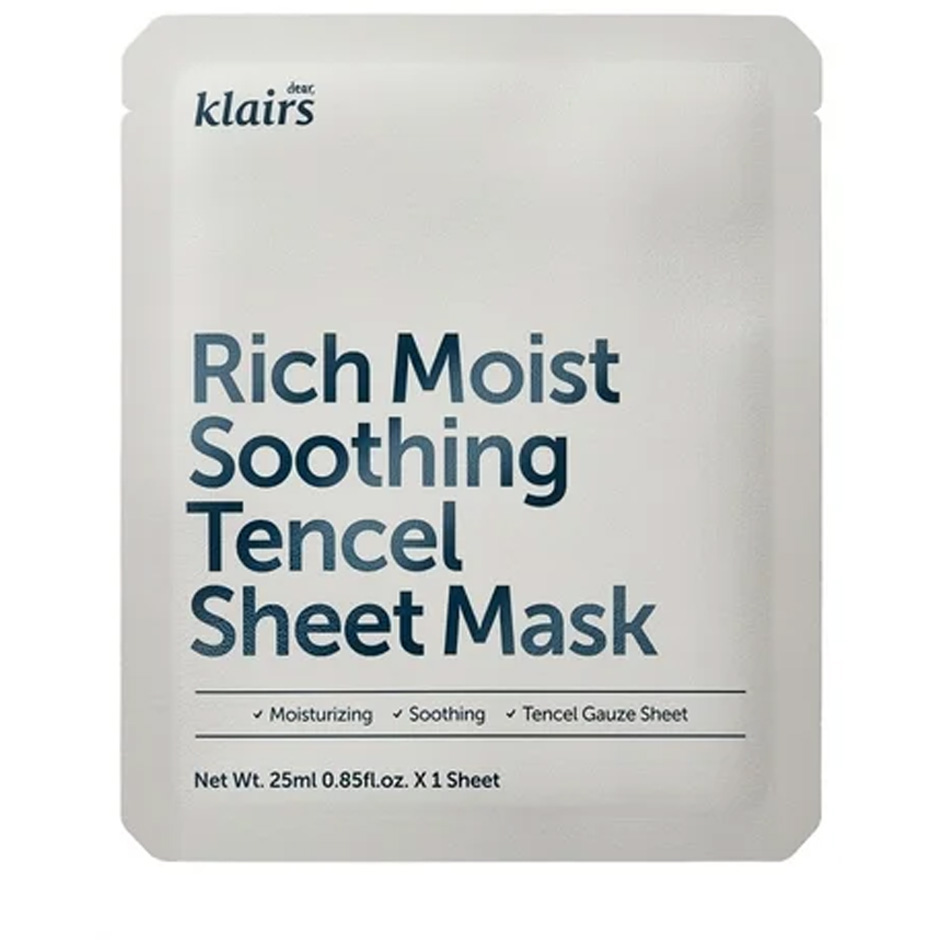 Rich Moist Soothing Tencel Sheet Mask, 25 ml Klairs Ansiktsmask
