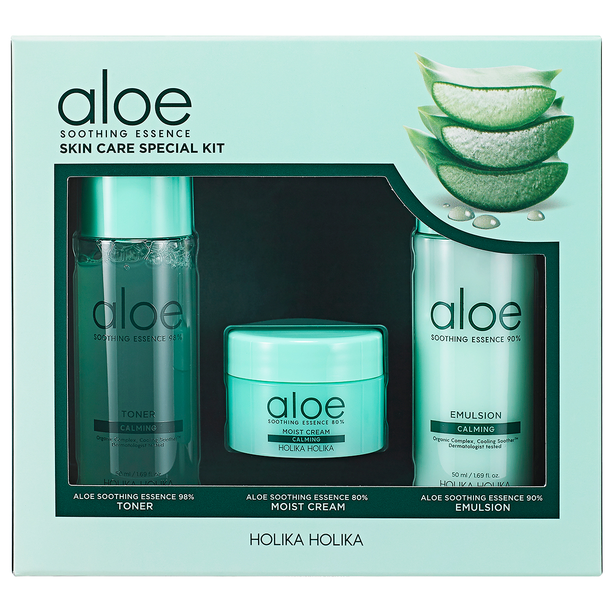 Aloe Soothing Essence Skin Care Special Kit,  Holika Holika Ansikte