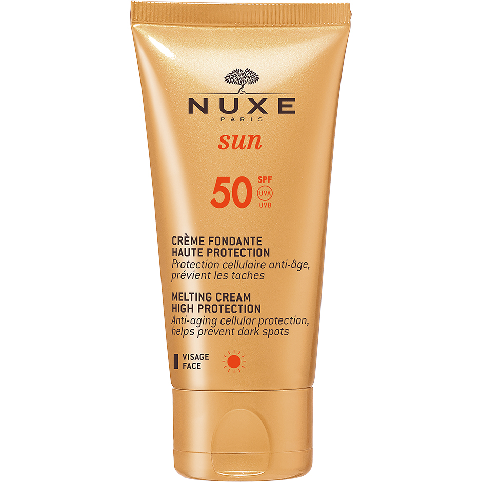 Köp NUXE Sun Melting Cream For Face SPF 50,  50ml Nuxe Solskydd fraktfritt
