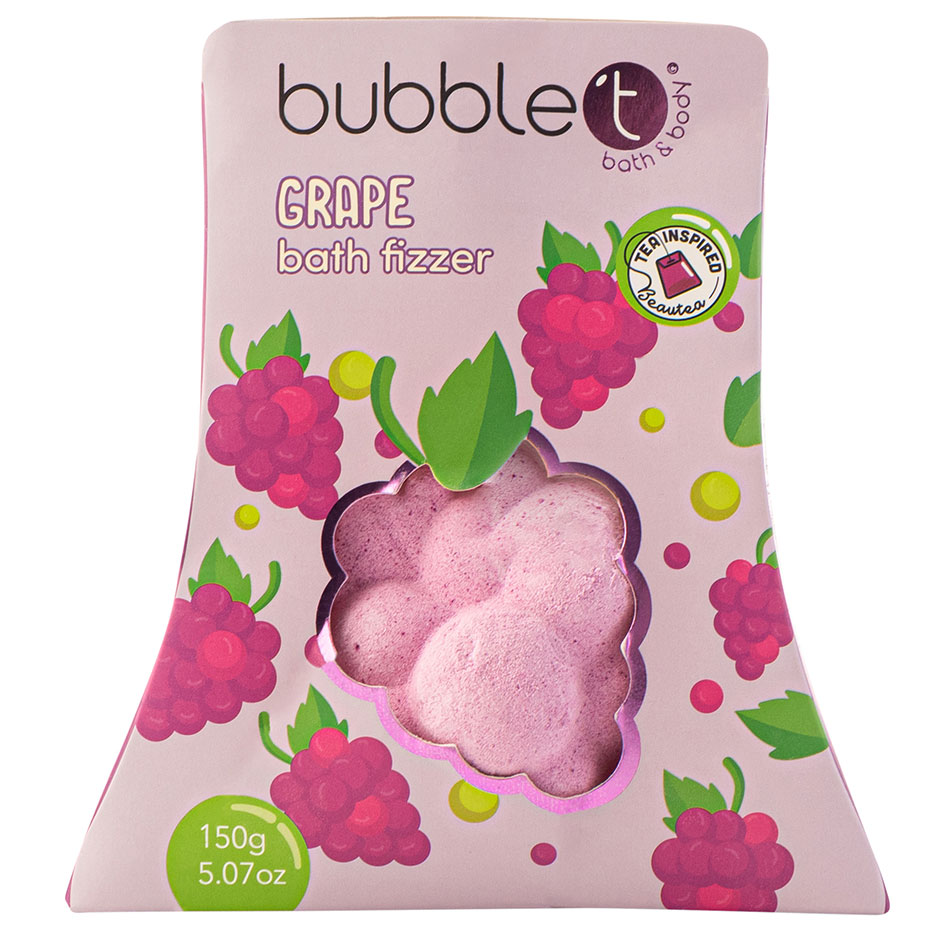 Fruitea Grape Bath Fizzer, 150 g BubbleT Badbomber, badskum & badolja