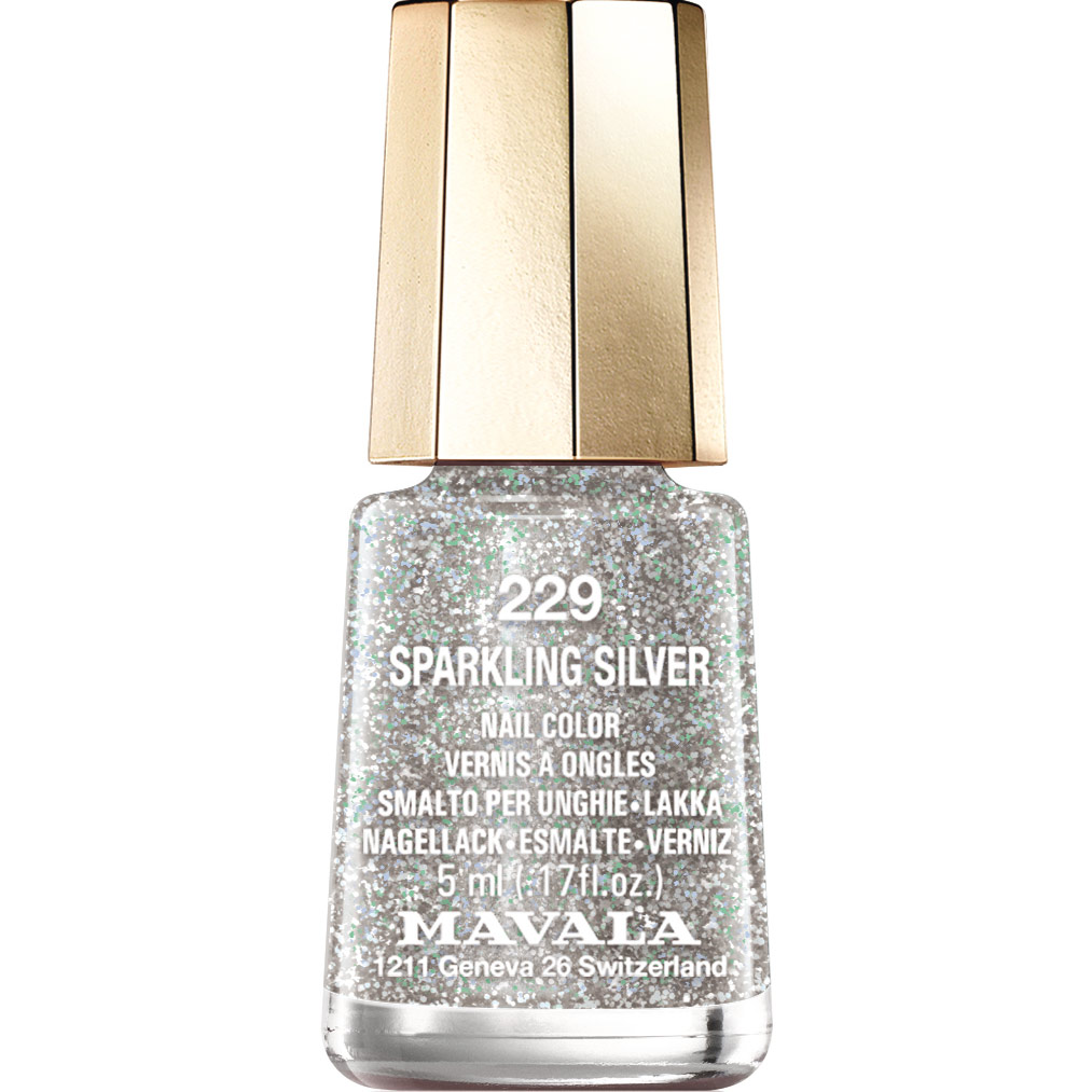 Nail Color 229 Sparkling Silver 5 ml Mavala Nagellack