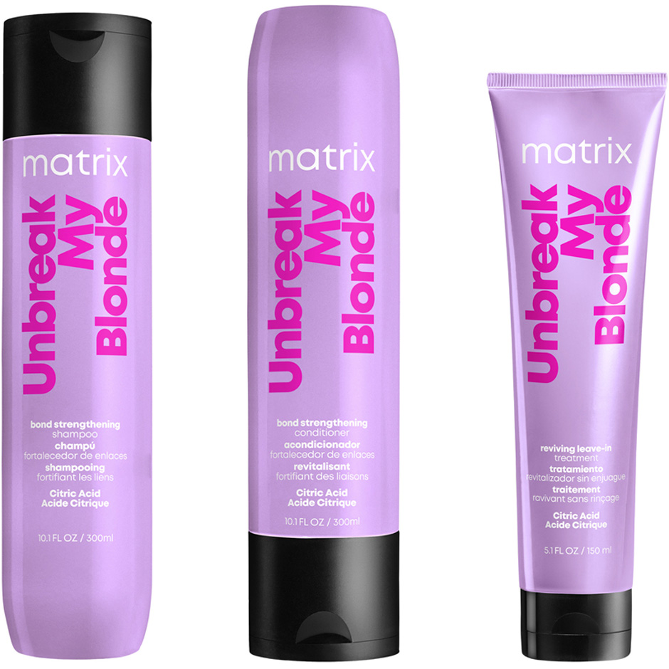 Matrix Matrix Unbreak my Blonde Routine with Leave-in