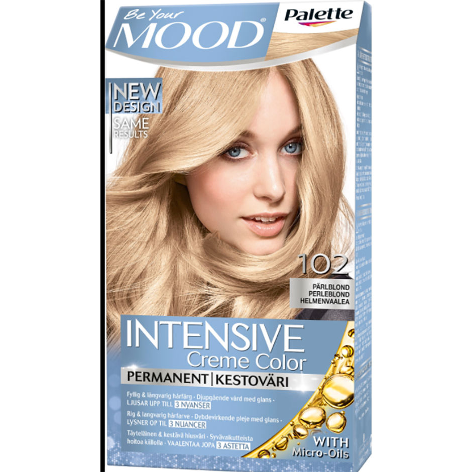 Köp Mood Haircolor 102 Pärlblond, No. 102 Pearl Blonde MOOD Färg fraktfritt