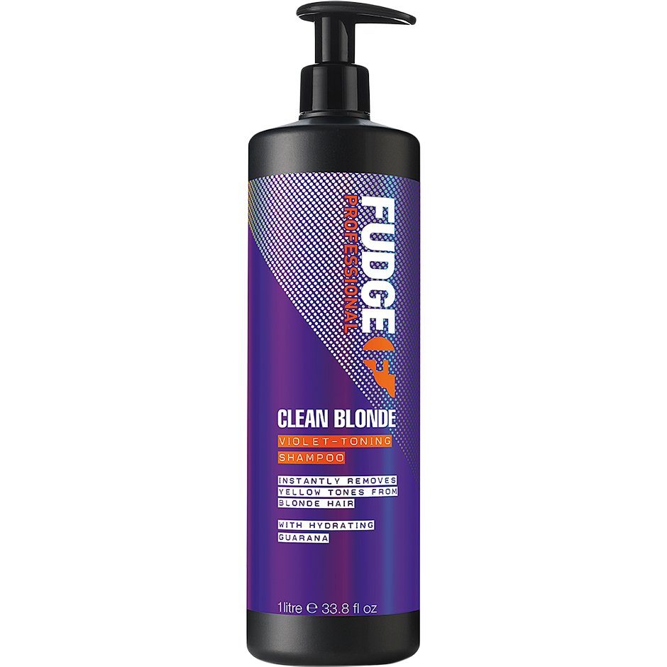 Köp Fudge Clean Blonde Violet-Toning Shampoo, 1000ml Fudge Silverschampo fraktfritt