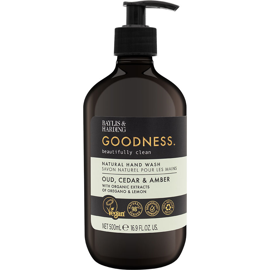Goodness Oud, Cedar & Amber Hand Wash, 500 ml Baylis & Harding Handtvål