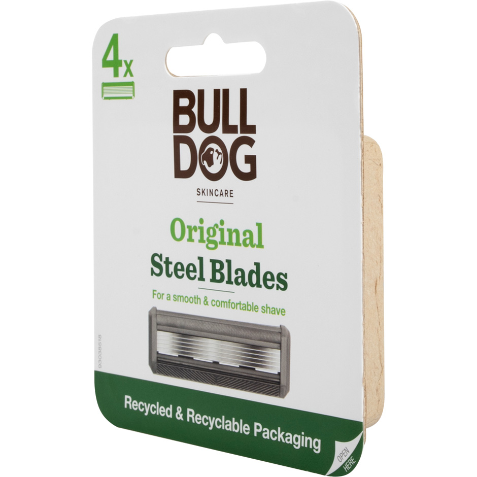 Bulldog Skincare for Men Original Steel Blades, Bulldog Rakhyvel & Rakblad