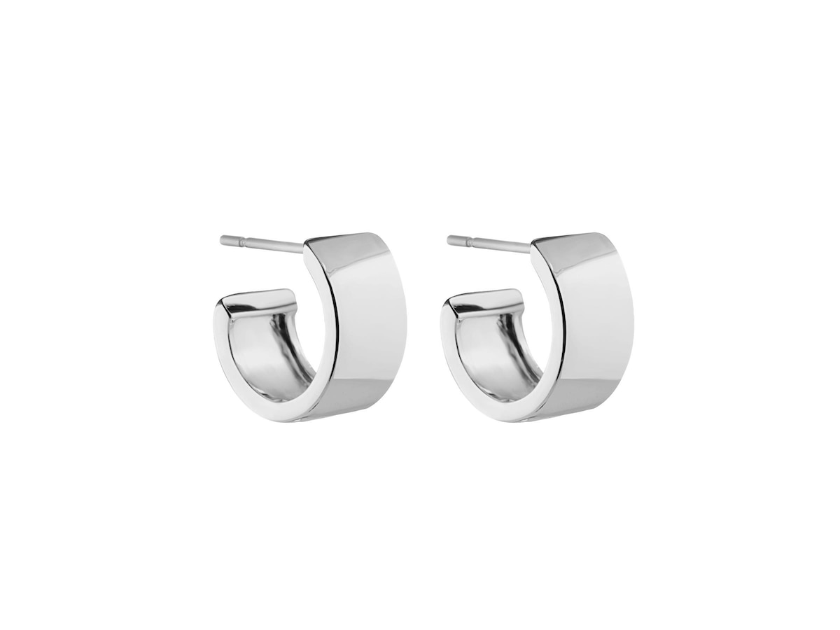 Carrie Small Ring Ear Plain Silver