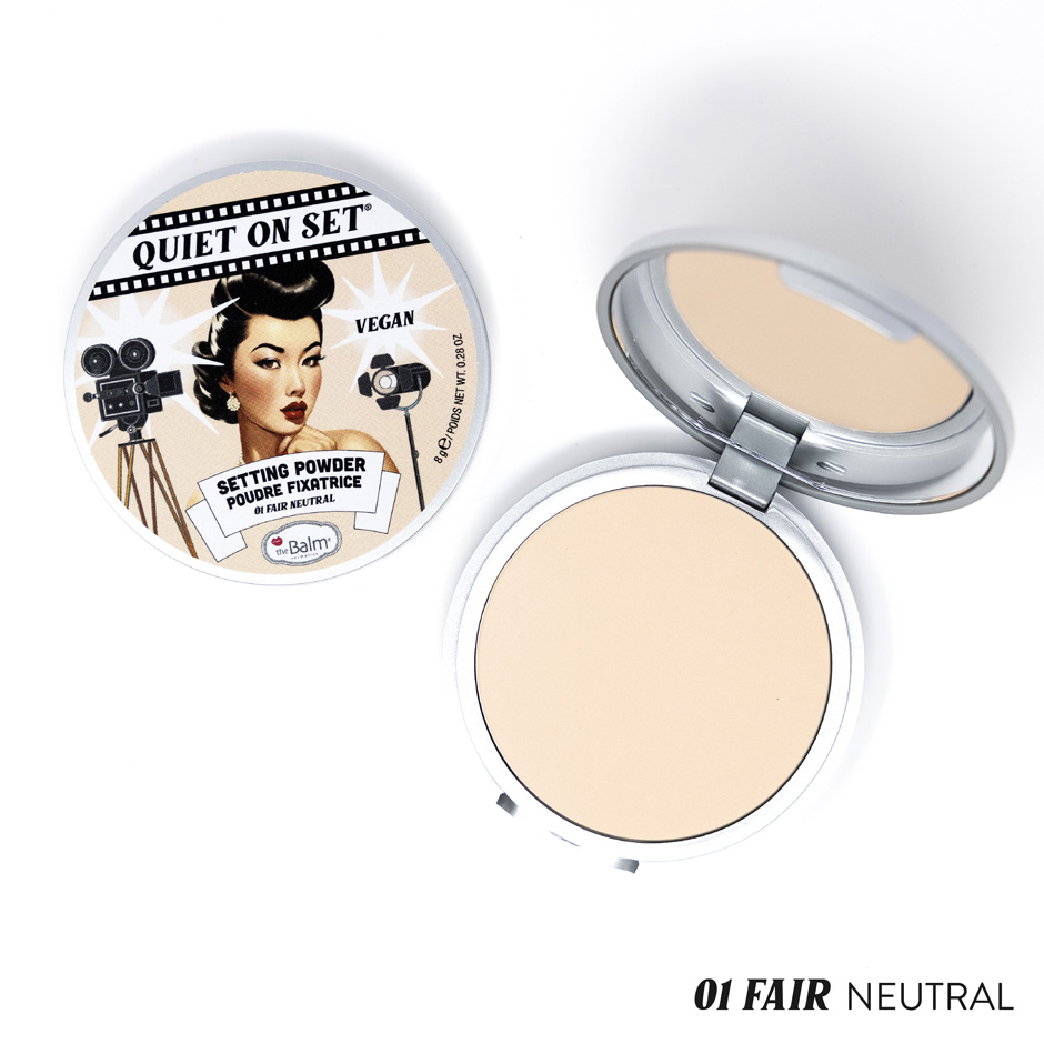 Produktfoto för the Balm Quiet on the Set Setting Powder Fair Neutral 01 - 8 g