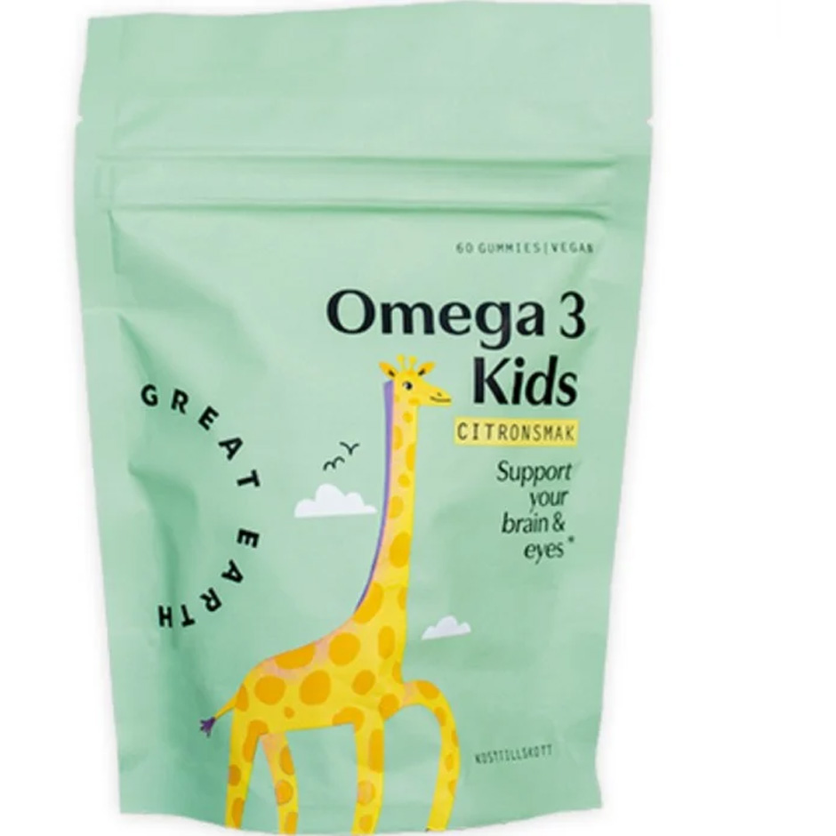 Omega 3 Kids-refill, 60 pcs Great Earth Kosttillskott & Vitaminer