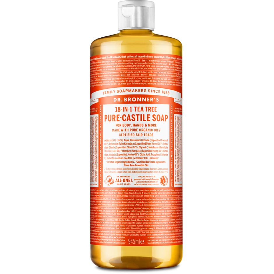 Pure Castile Liquid Soap Tea Tree, 945 ml Dr Bronner’s Handtvål