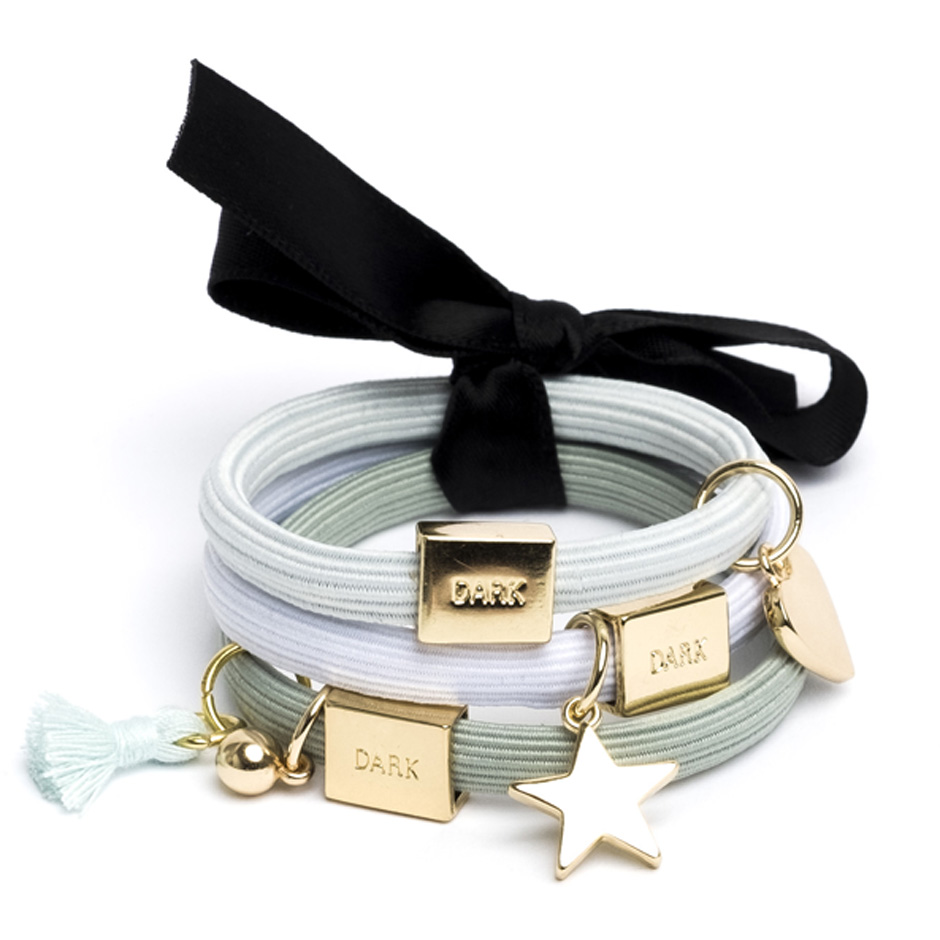 Hair Ties 3 pk Charm Combo,  Dark Hårband & Håraccessoarer