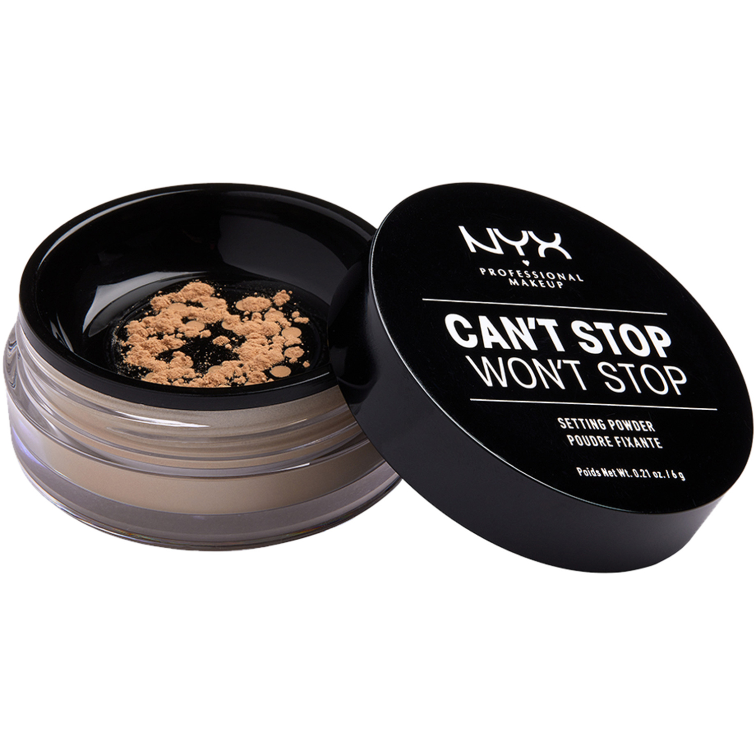 Köp NYX PROFESSIONAL MAKEUP Can't Stop Won't Stop Setting Powder, Medium NYX Professional Makeup Puder fraktfritt