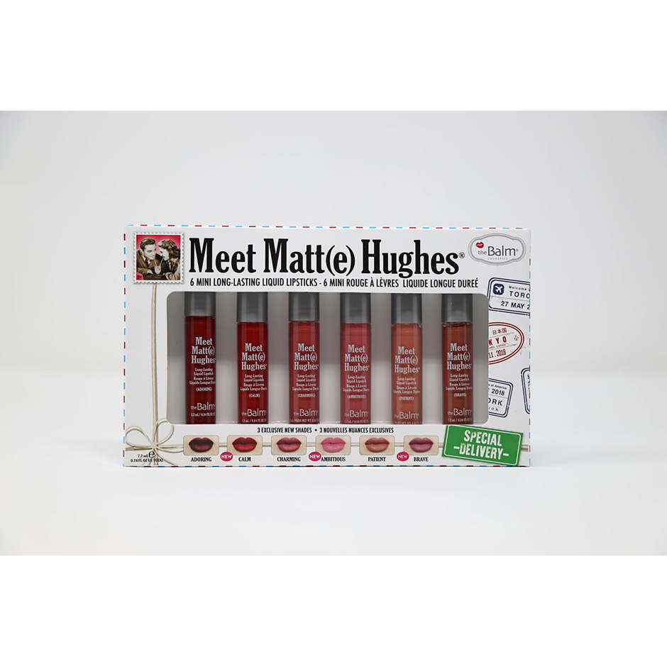 Produktfoto för the Balm Meet Matte Hughes 6-pc Mini Lip Kit Special Delivery - 7,2 ml