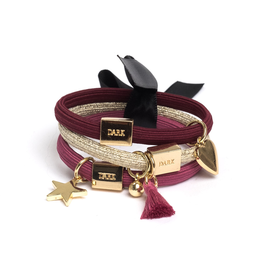 Hair Ties 3 pk Charm Combo,  Dark Hårband & Håraccessoarer