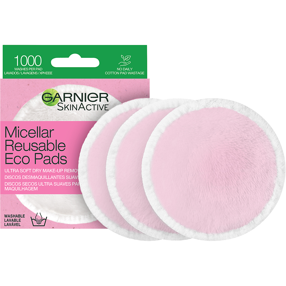 Skin Active Micellar Reusable Eco Pads 3 st Garnier Ansiktsborstar
