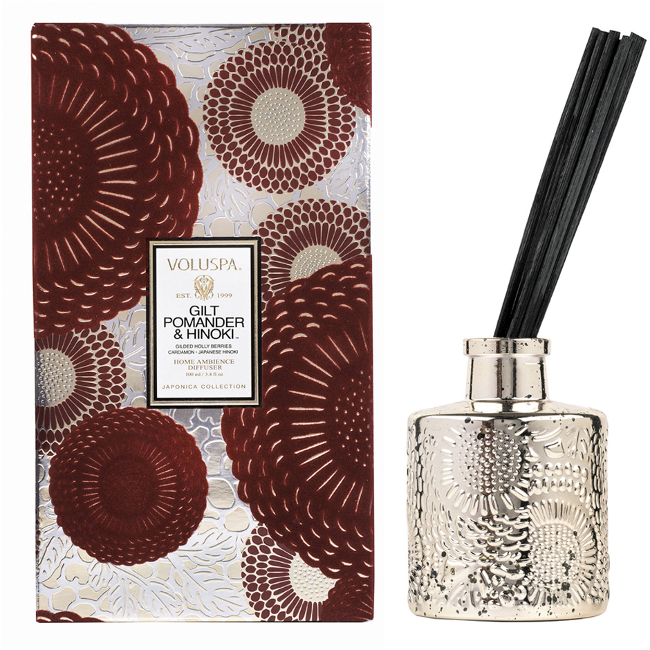 Produktfoto för Voluspa Gilt Pomander & Hinoki Fragrance Sticks - 100 ml