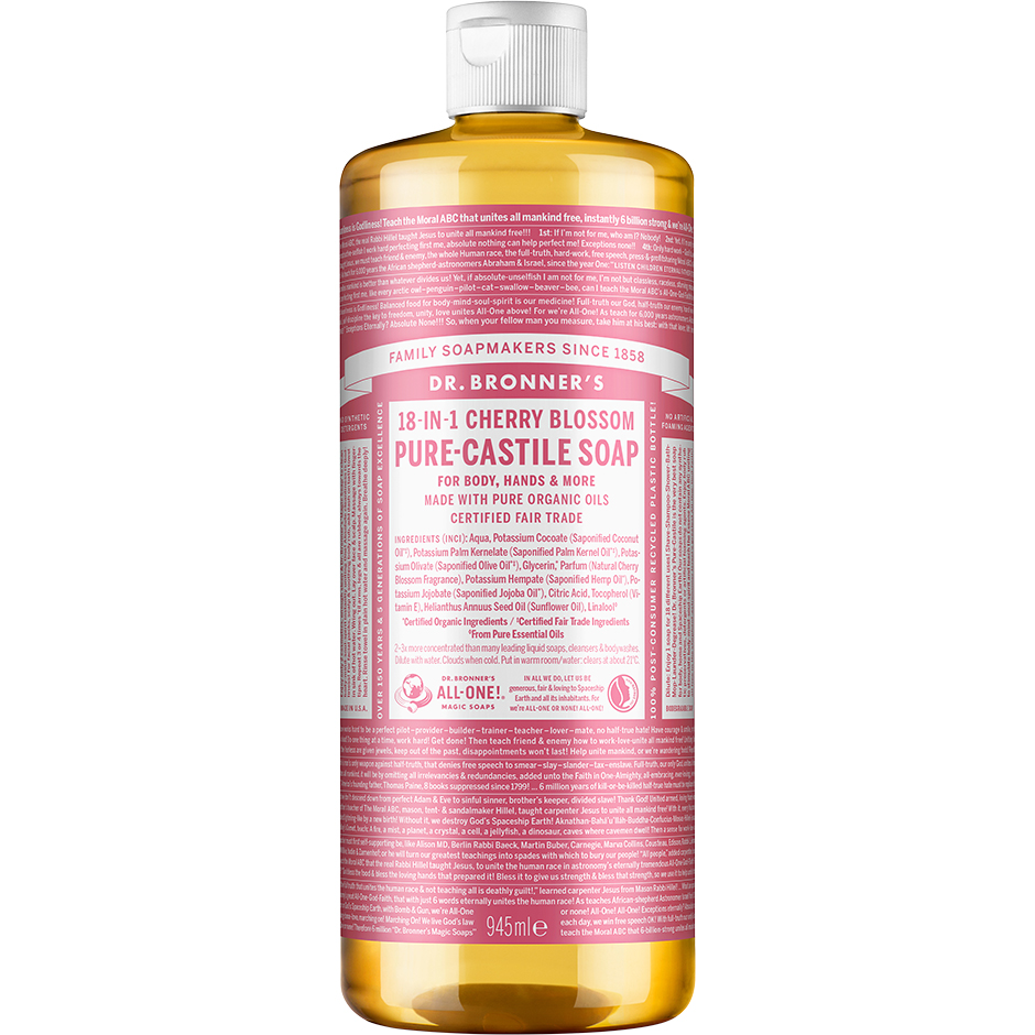 Pure Castile Liquid Soap Cherry Blossom, 945 ml Dr Bronner’s Handtvål