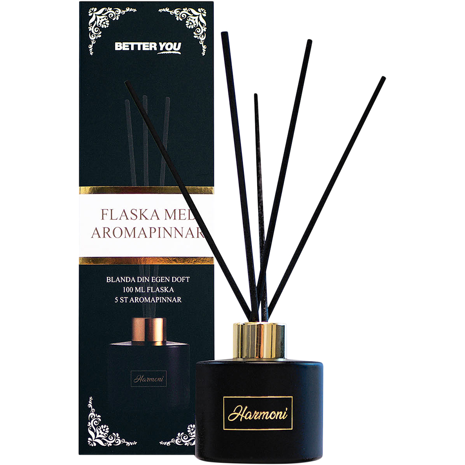 Better You Aromaflaska + 5 doftpinnar, 100 ml Better You Doftpinnar & Doftspridare
