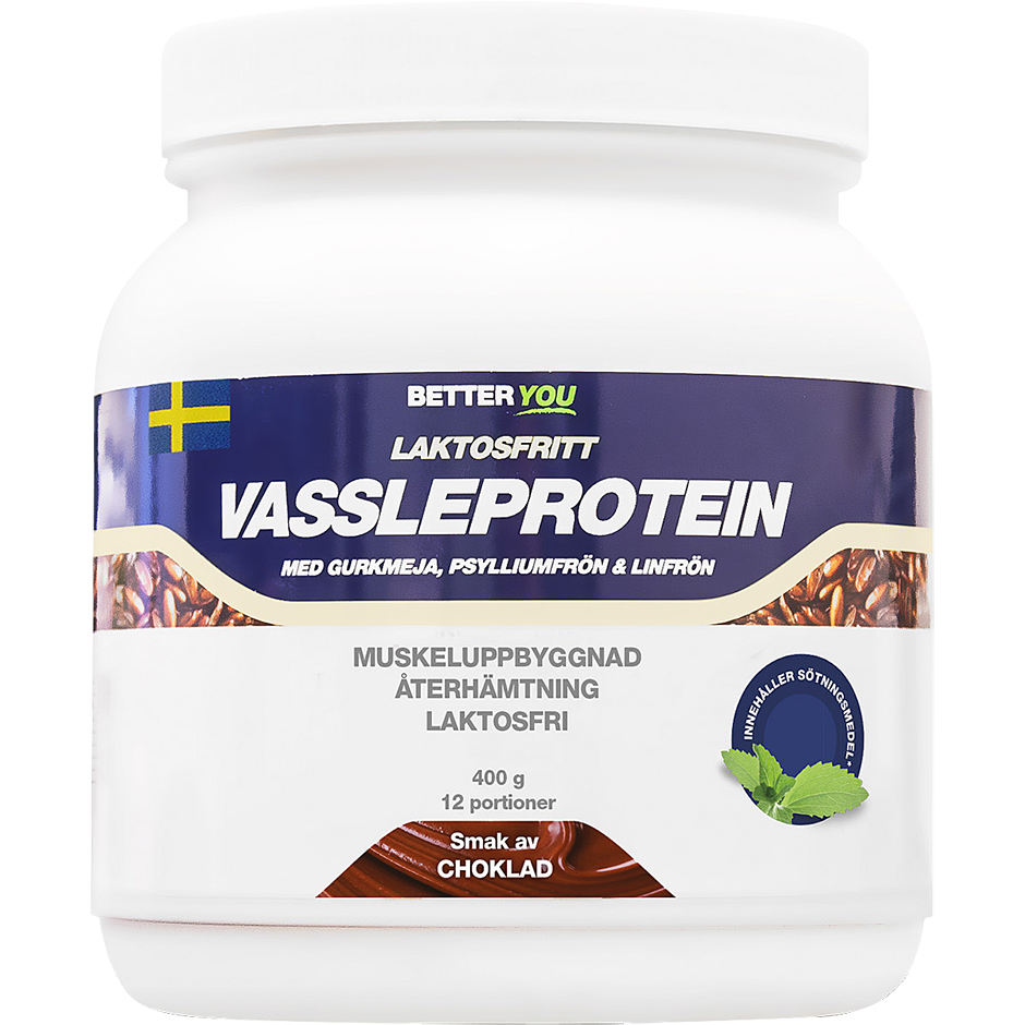 Vassleprotein Laktosfritt Choklad, 400 g Better You Kosttillskott