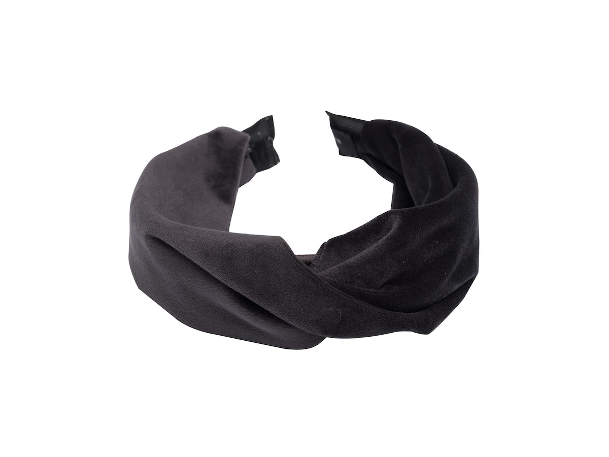 Produktfoto för Dark Velor Folded Hair Hoop Charcoal - pcs 1