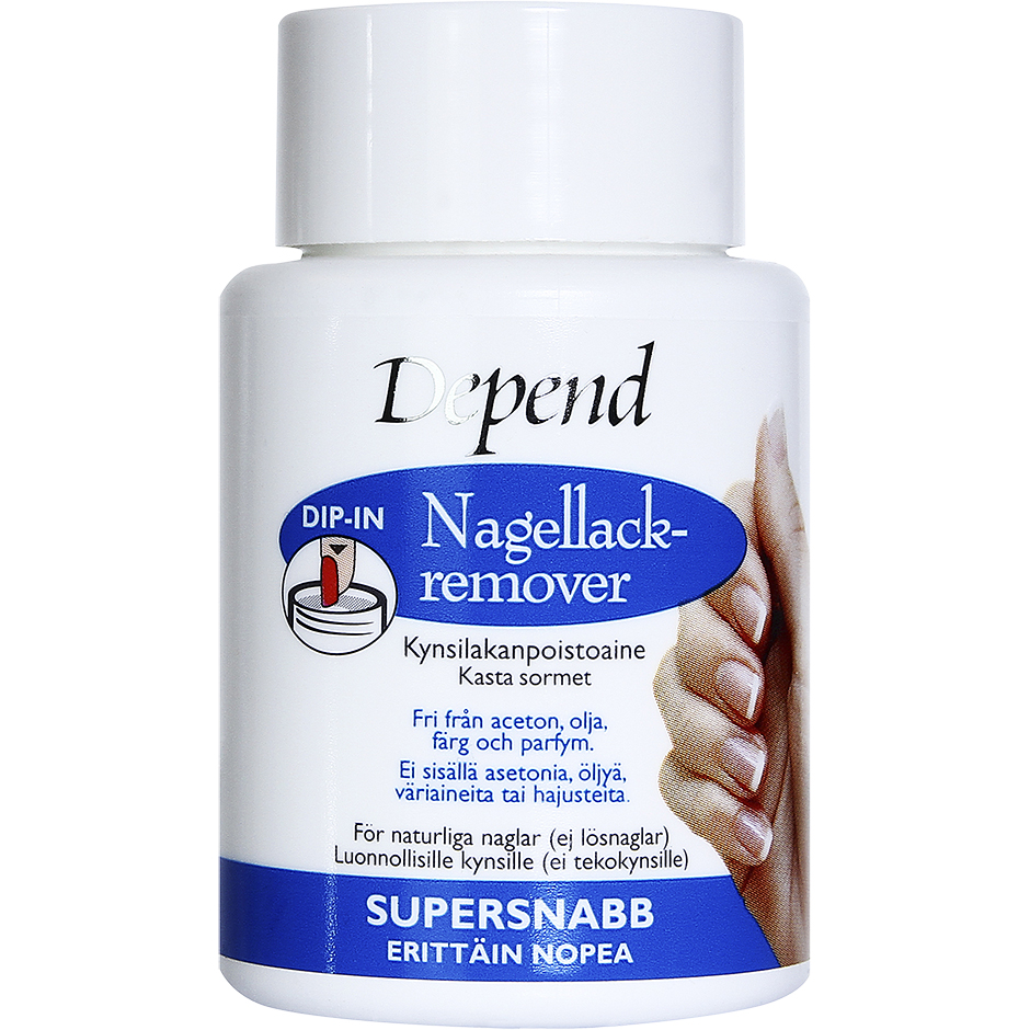Depend Dip-In Remover Supersnabb,  75ml Depend Nagellacksborttagning