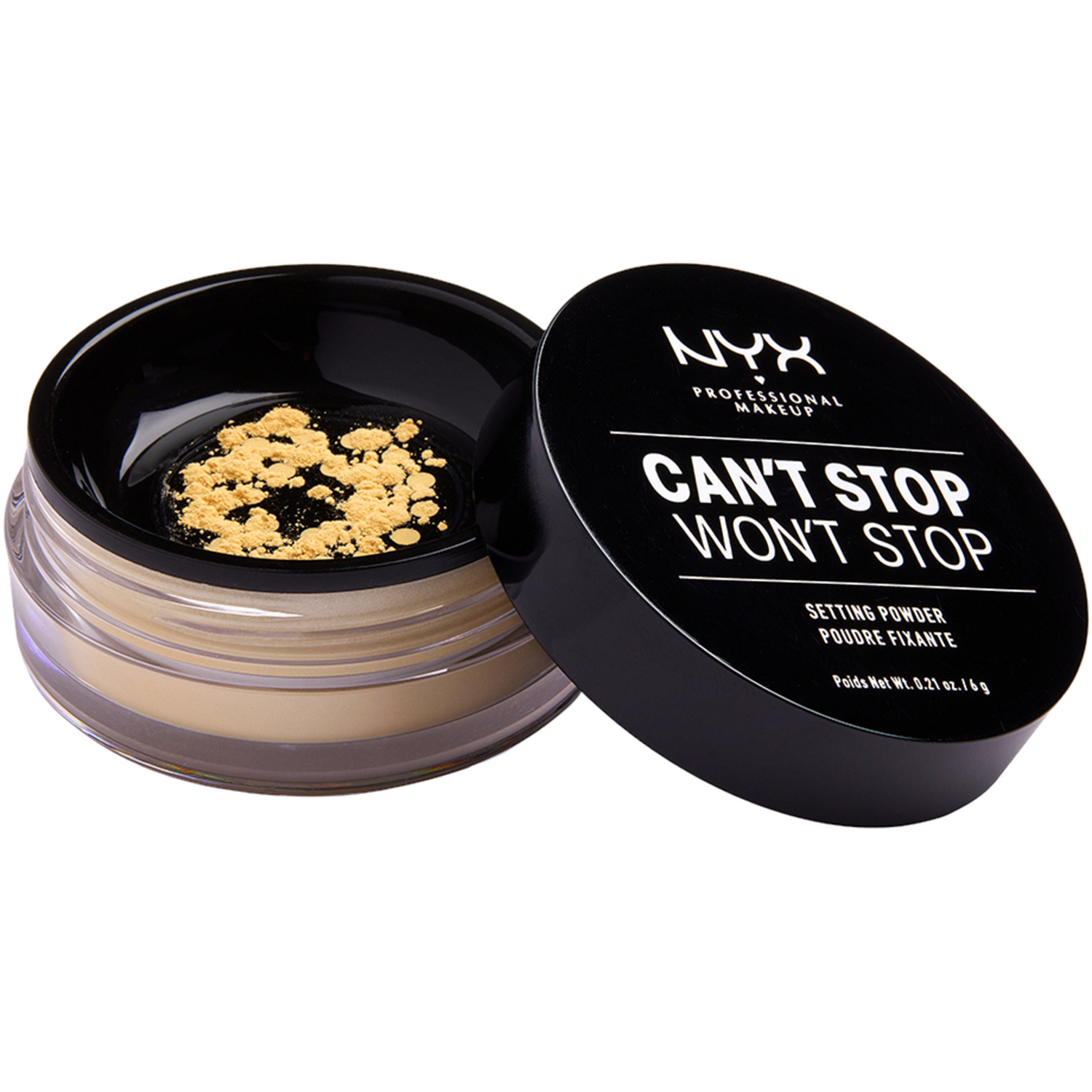 Köp NYX PROFESSIONAL MAKEUP Can't Stop Won't Stop Setting Powder, Banana NYX Professional Makeup Puder fraktfritt