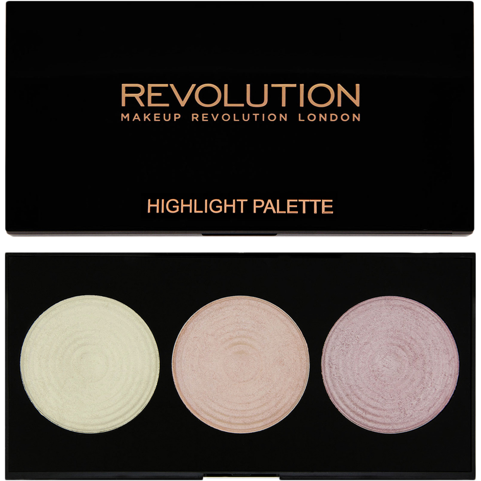 Köp Highlighter Palette, Highlight, 3 Highlighters Powder Makeup Revolution Highlighter fraktfritt