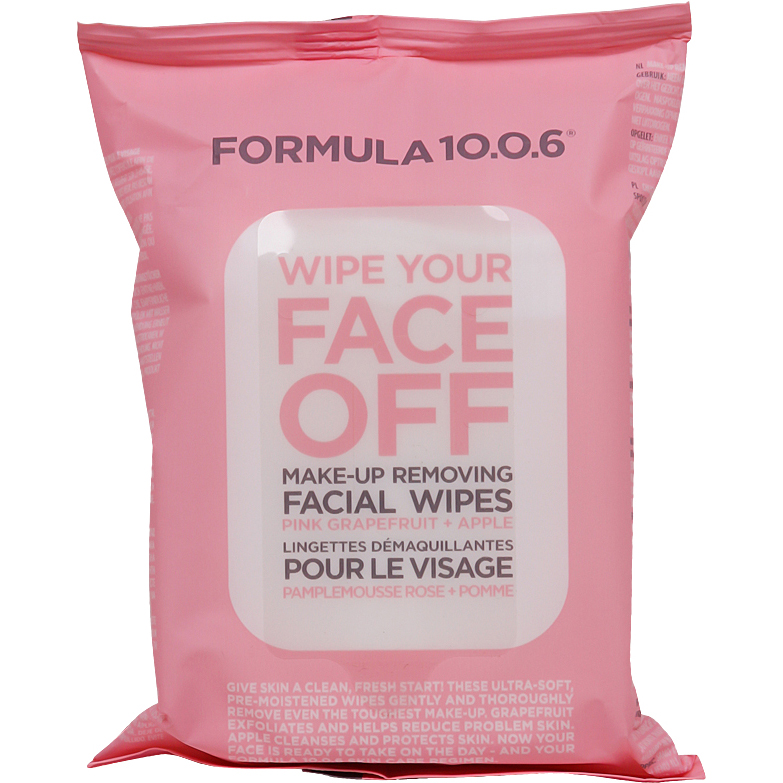Formula 10.0.6 Wipe Your Face Off Make-Up Removing Facial Wipes,  Formula 10.0.6 Sminkborttagning