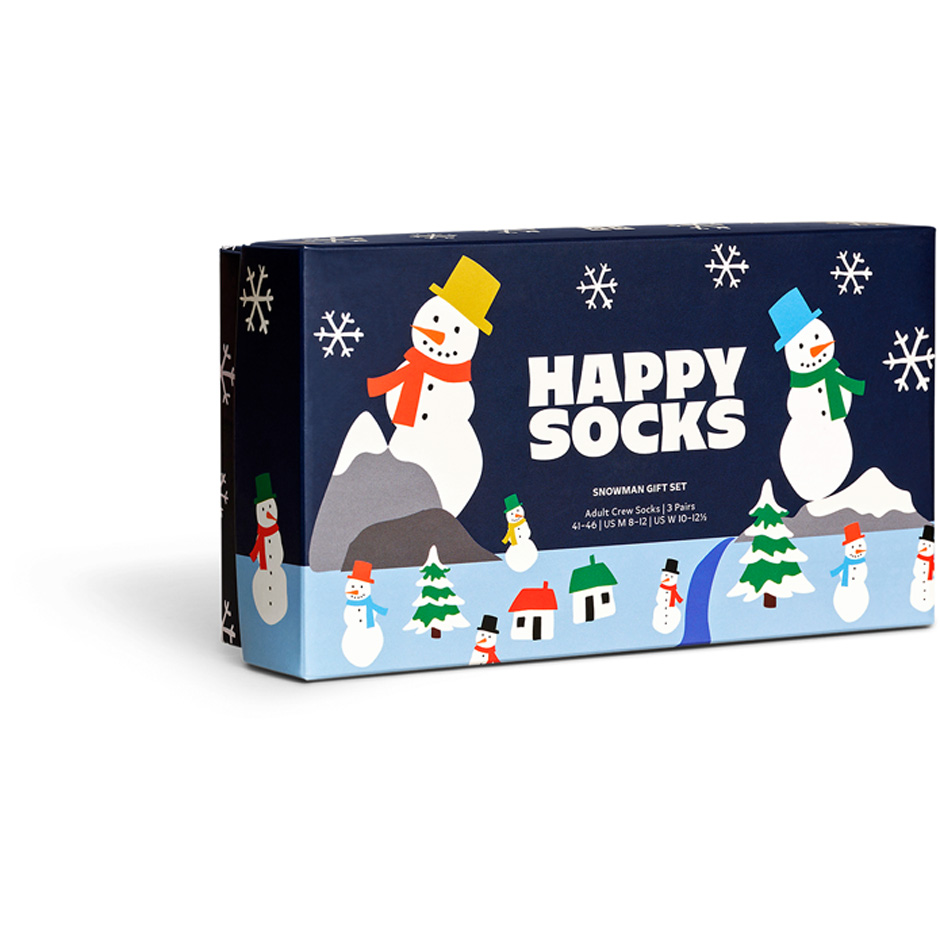 3-Pack Snowman Socks Gift Set