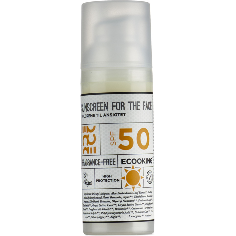 Sunscreen Face SPF 50, 100 ml Ecooking Solskydd & Solkräm
