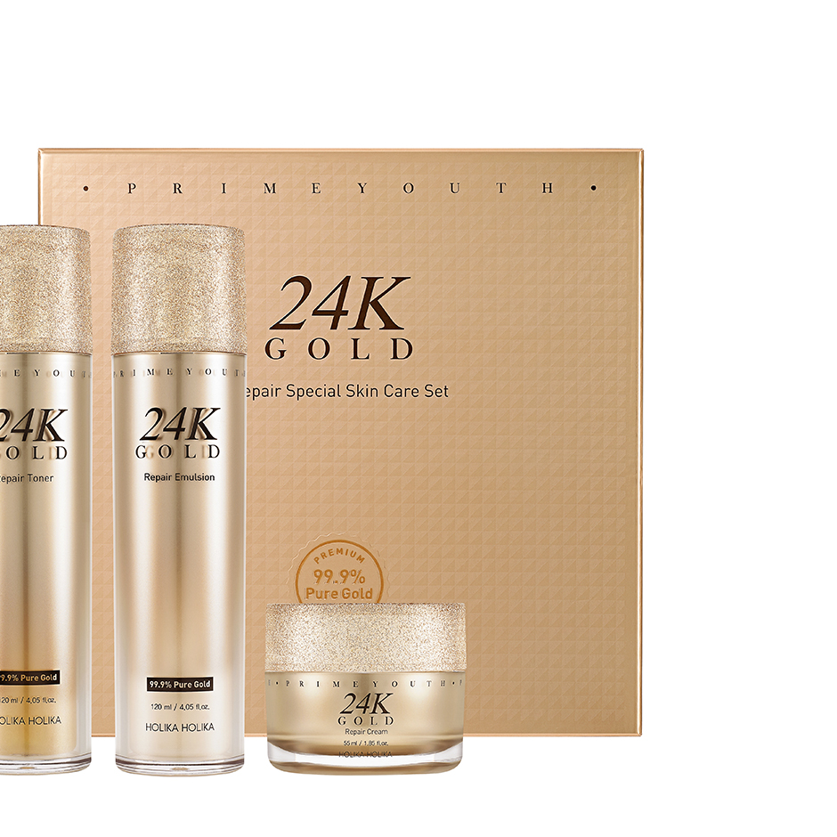 Holika Holika Prime Youth 24K Gold Repair Special Skin Care Set 295 ml