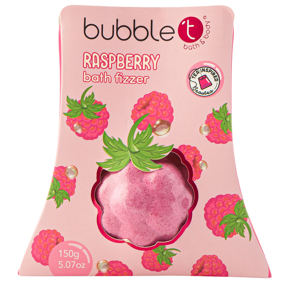 Fruitea Raspberry Bath Fizzer, 150 g BubbleT Badbomber, badskum & badolja