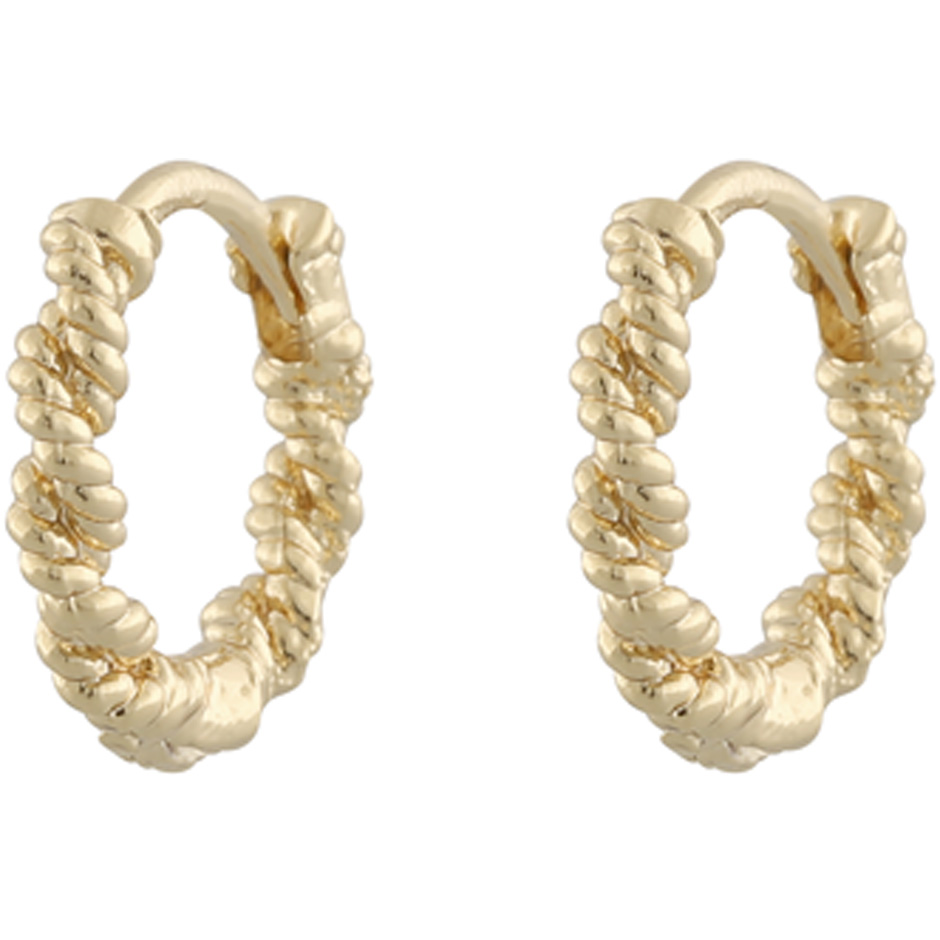 Exibit small ring ear plain gold,  Snö of Sweden Örhängen