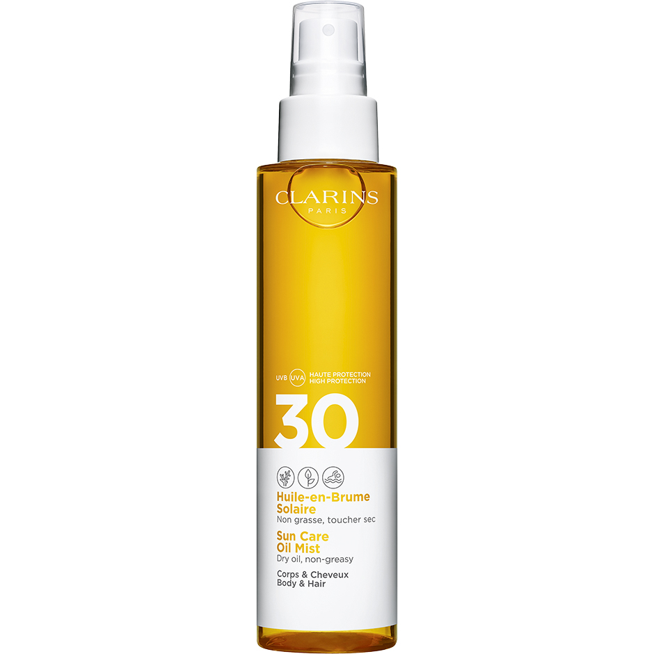 Köp Clarins Sun Care Oil Mist For Body SPF30, SPF30 150 ml Clarins Solskydd fraktfritt