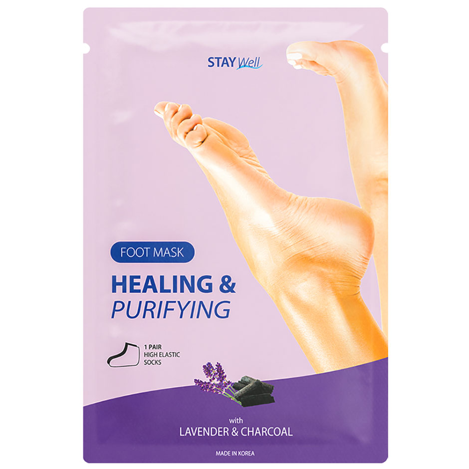 Healing & Purifying Foot Mask Charcoal,  Stay Well Ansikte