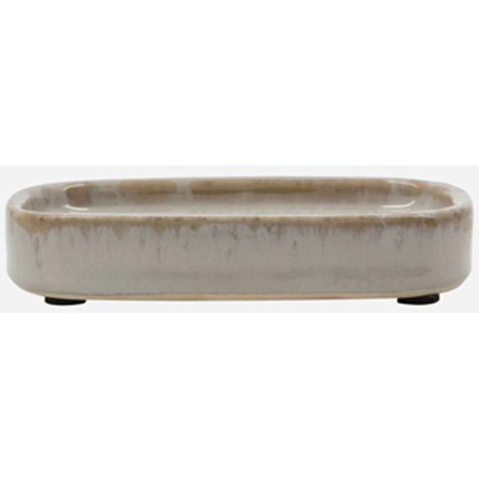 Produktfoto för Meraki - Soap dish - Datura - Tvålkopp - Shellish grey - L12 x W8 x H2.5 cm