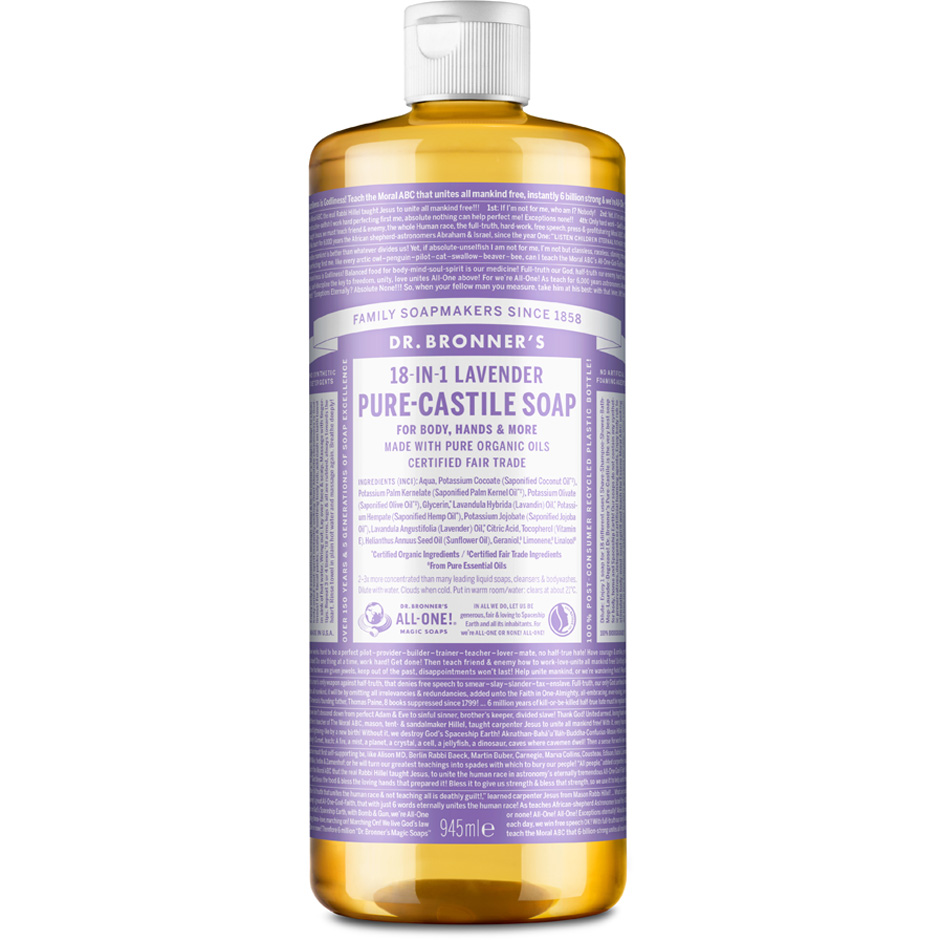Pure Castile Liquid Soap Lavender, 945 ml Dr Bronner’s Handtvål