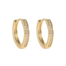 Snö of Sweden Elaine Small Ring Ear Gold/Clear