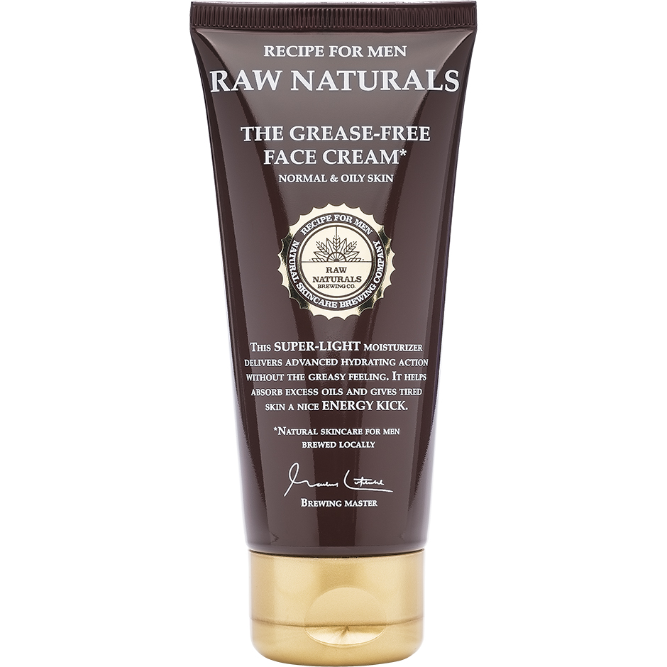 Köp Raw Naturals The Grease-Free Face Cream, 100 ml Raw Naturals by Recipe for Men Dagkräm fraktfritt