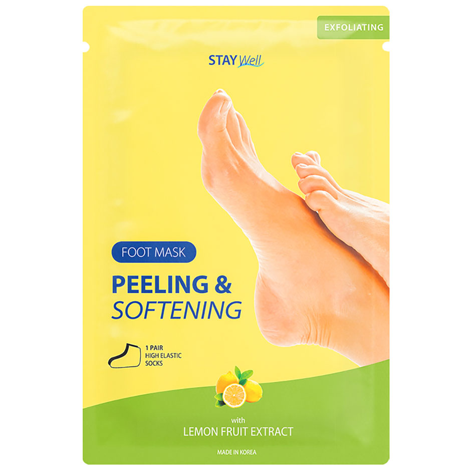 Peeling & Softening Foot Mask Lemon,  Stay Well Fotvård