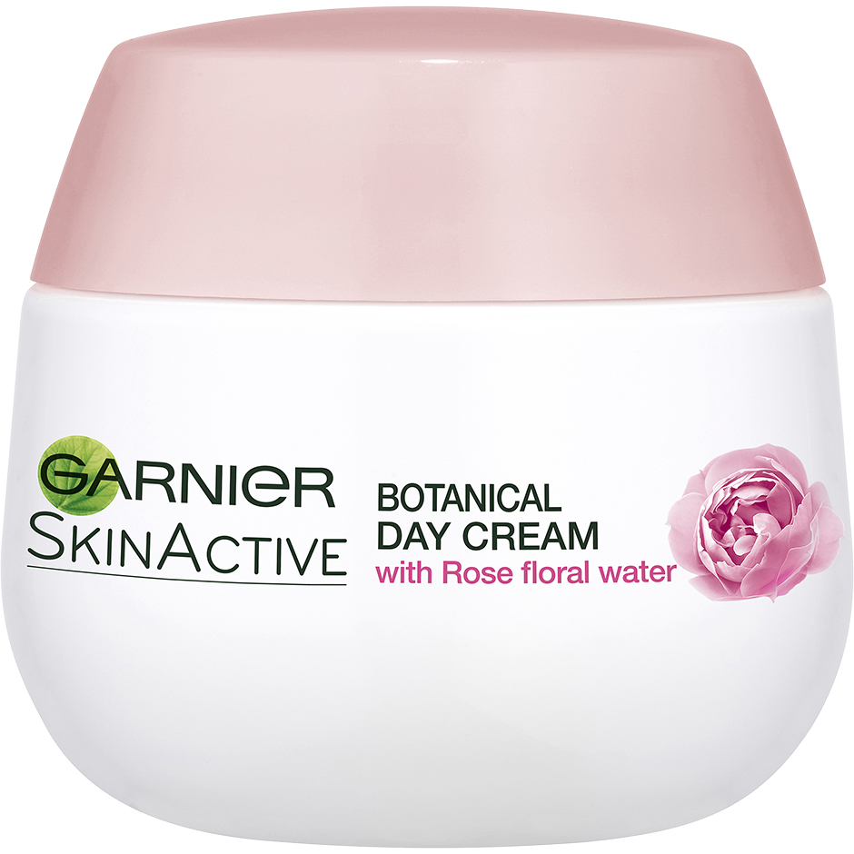 Köp Garnier Moisture+ Rose Floral Water Dry & Sensitive Skin, Dry & Sensitive Skin 50 ml Garnier Dagkräm fraktfritt
