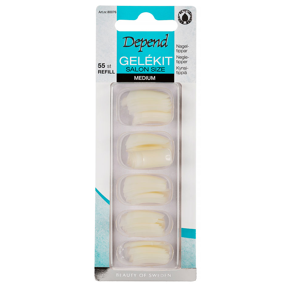 Salon Size Square Medium Refill,  Depend Lösnaglar