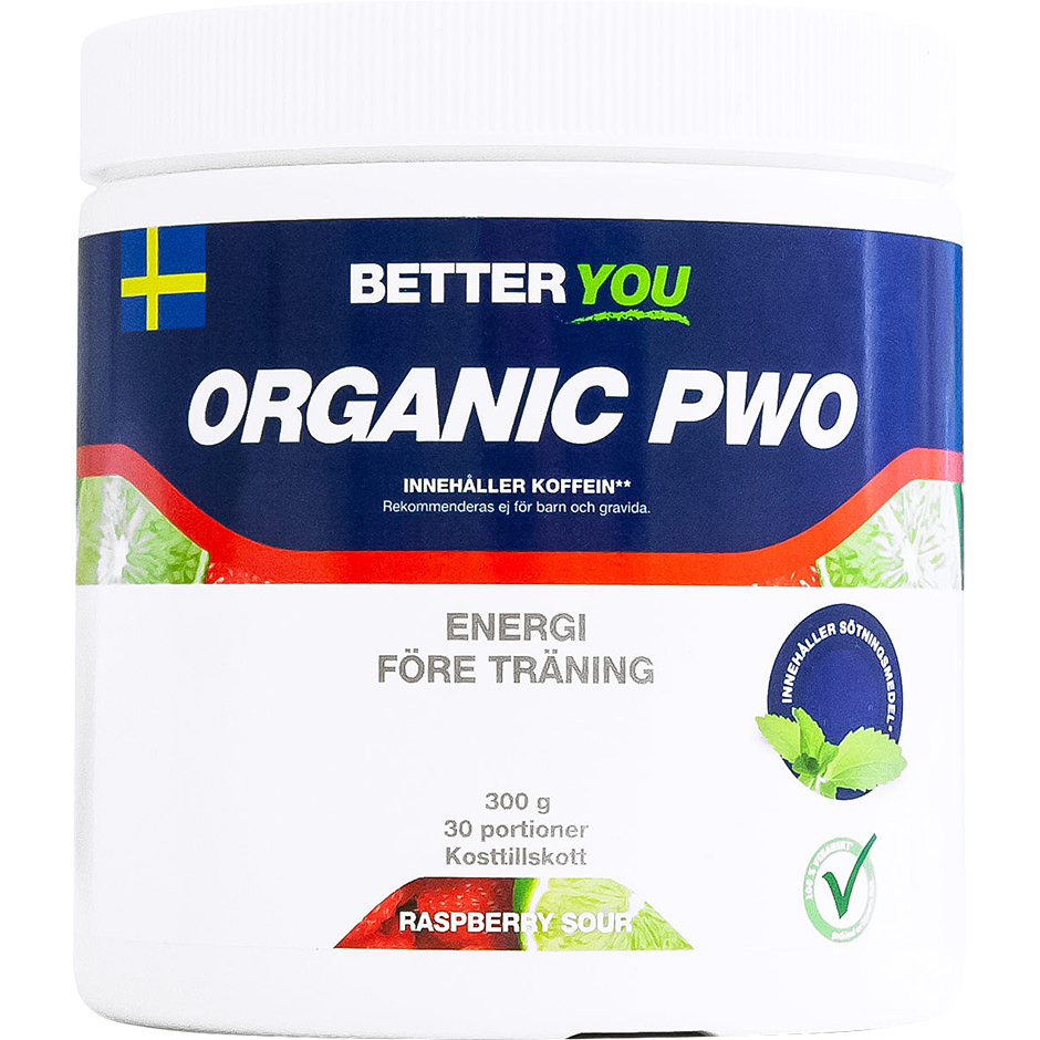 Organic PWO Red lemonad 300 g Better You Kosttillskott & Vitaminer