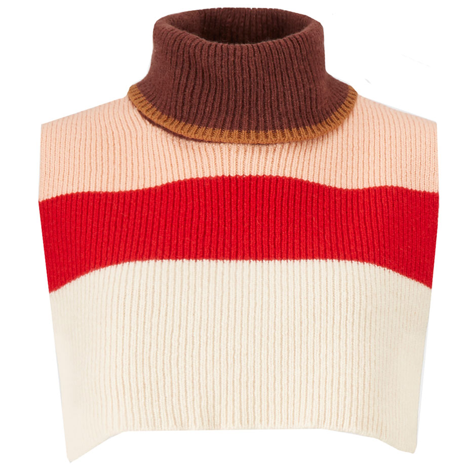 Colby Block Bib Neck Fiery Red,  Becksöndergaard Halsdukar & Sjalar