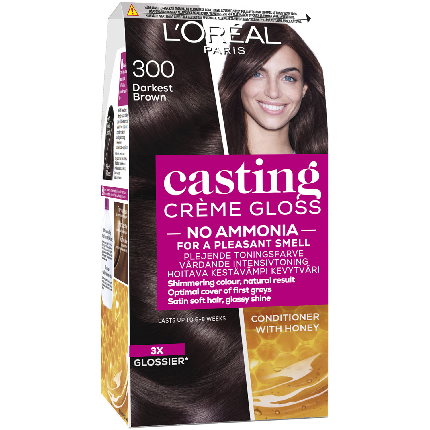 Köp L'Oréal Paris Casting Crème Gloss 300 Mörkbrun, Darkest Brown L'Oréal Paris Färg fraktfritt