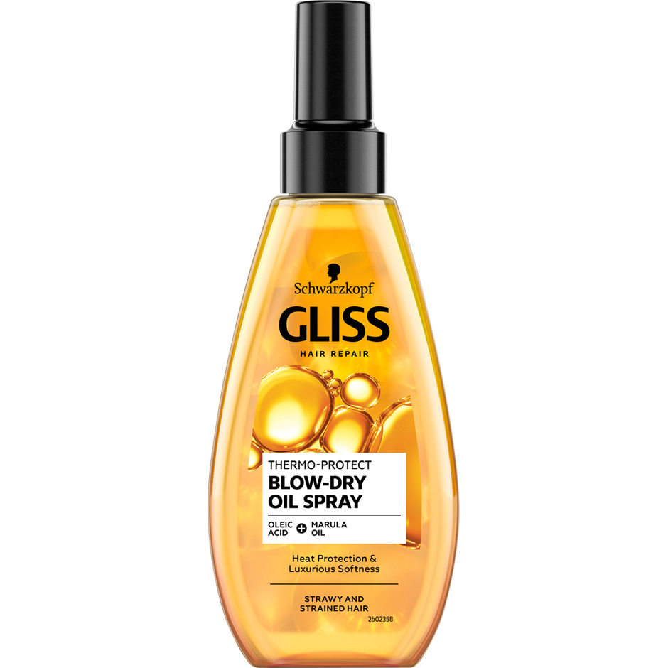 Gliss Oil Nutritive Blow Dry Oil Spray, 150 ml Schwarzkopf Hårserum & Hårolja