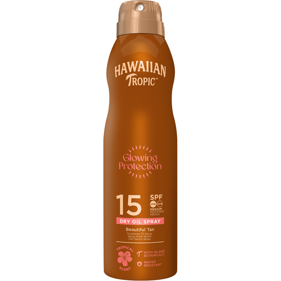 Köp Hawaiian Tropic Dry Oil Argan C-Spray SPF 15,  180ml Hawaiian Tropic Solskydd fraktfritt