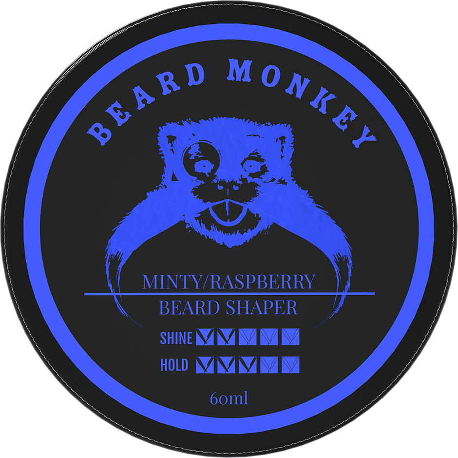 Minty & Raspberry Beard Shaper, 60 ml Beard Monkey Skäggolja & Skäggvax