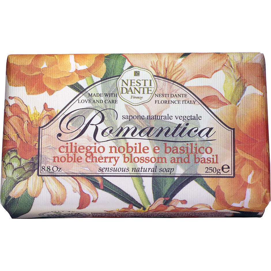 Romantica Noble Cherry Blossom & Basil, 250 g Nesti Dante Handtvål